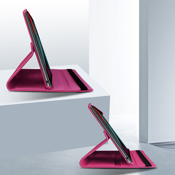 Etui do iPad 11" 2025 A16 (11 gen.) / iPad 10.9" 2022 (10 gen.), Obrotowe 360, Różowe