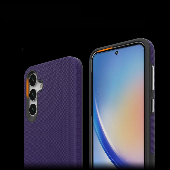 Etui pancerne do Samsung Galaxy A35 5G, Dual Armored, fioletowe
