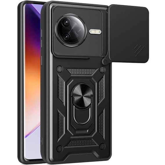 Etui pancerne do Xiaomi Poco F7 Ultra, CamShield Slide, czarne
