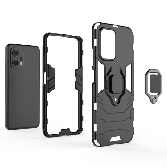 Etui do Xiaomi Poco X4 GT 5G, Kickstand Ring, czarne
