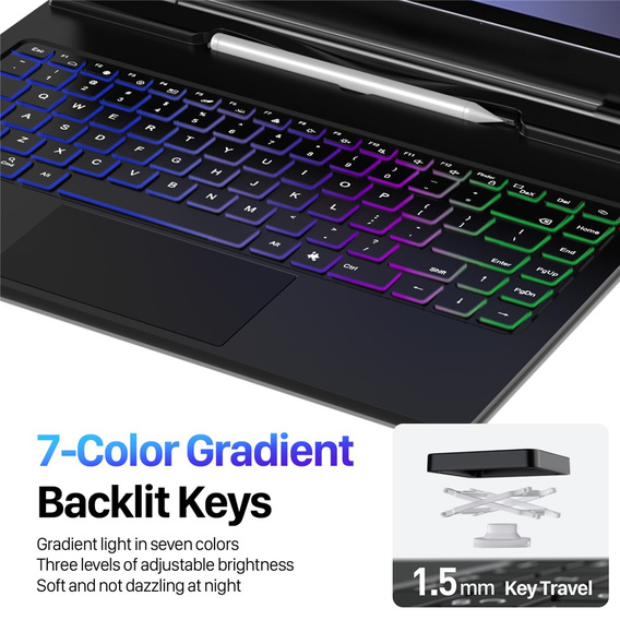 Etui z klawiaturą Bluetooth Dux Ducis do Samsung Galaxy Tab S10 Ultra / S9 Ultra / S8 Ultra