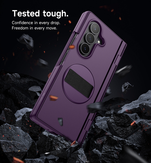 Etui Suritch z podstawką 360° i wbudowaną osłoną ekranu do Samsung Galaxy Z Fold7