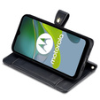 Etui z klapką do Motorola Moto G53 5G/ G23 4G/ G13 4G, Wallet Zipper Pocket, czarne