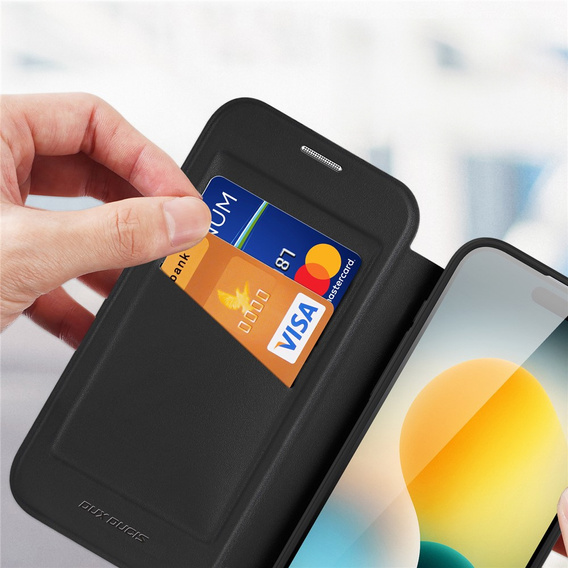 Etui Dux Ducis do iPhone 17 Air, Skin X Pro,  z klapką, do MagSafe, czarne