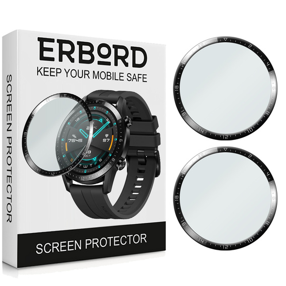 2x Szkło Hybrydowe ERBORD do Huawei Watch GT 2 46MM