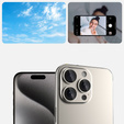 2x Szkło na aparat ERBORD OPTIK Pro do iPhone 16 Pro/16 Pro Max / 15 Pro/15 Pro Max/14 Pro/14 Pro Max, tytanowe
