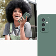 Etui do Samsung Galaxy M52 5G, Silicone Lite, ciemnozielone