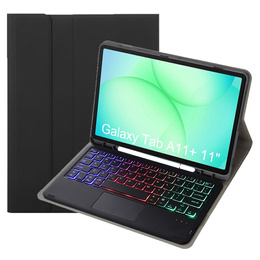 Etui z podświetlaną klawiaturą Bluetooth i touchpadem do Samsung Galaxy Tab A11+