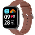 Pasek Skórzany do Xiaomi Redmi Watch 3 Active, Brązowy