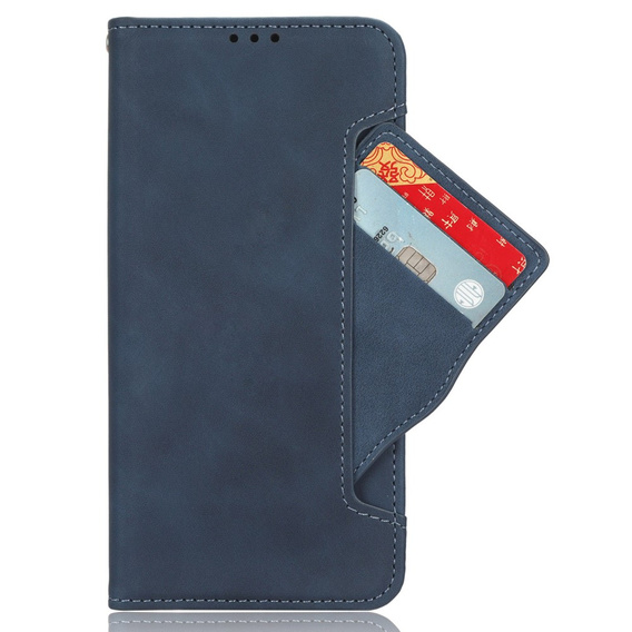 Etui z klapką do Samsung Galaxy S23 FE, Card Slot, niebieskie