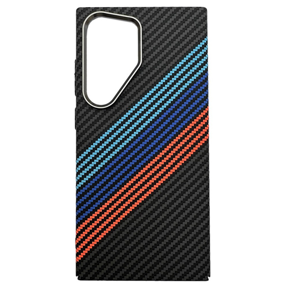 Etui do Samsung Galaxy S23 Ultra, Carbon Fiber MagSafe, granatowe