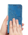 Etui z klapką do Motorola Edge 50 Ultra, Mandala, niebieskie