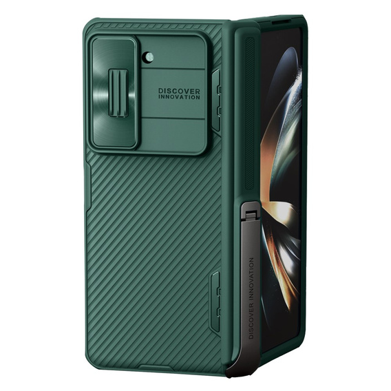 Etui NILLKIN do Samsung Galaxy Z Fold5 5G, CamShield Pro Case, Z podstawką, Zielone