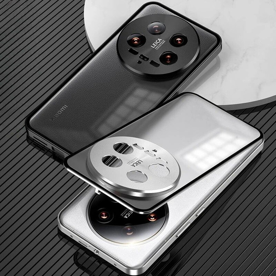 Etui do Xiaomi 14 Ultra, Magnetic Dual Glass, czarne