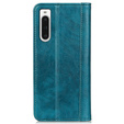 Etui do Sony Xperia 10 V, Wallet Litchi Leather, zielone