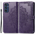 Etui z klapką do Samsung Galaxy M35, Mandala, fioletowe