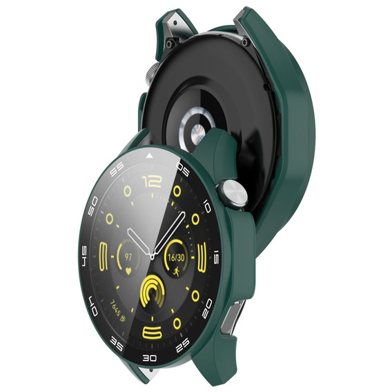2w1 Etui + Szkło Hartowane do Huawei Watch GT 4 46mm, Zielone