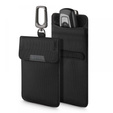 Spigen Etui pionowe Klatka Faradaya na kluczyk, kartę płatniczą, Black