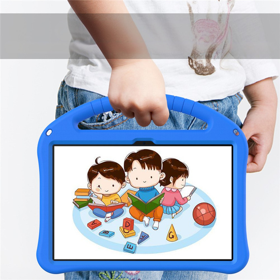 Etui dziecięce do T Tablet 2 5G, z podstawką i uchwytem, niebieskie