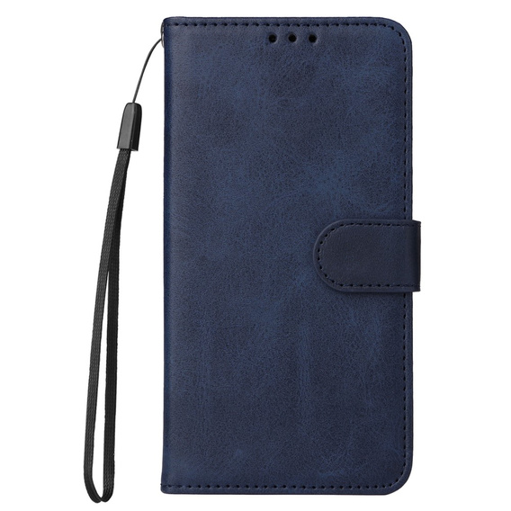 Etui z klapką do Samsung Galaxy A34 5G, Leather Wallet, granatowe
