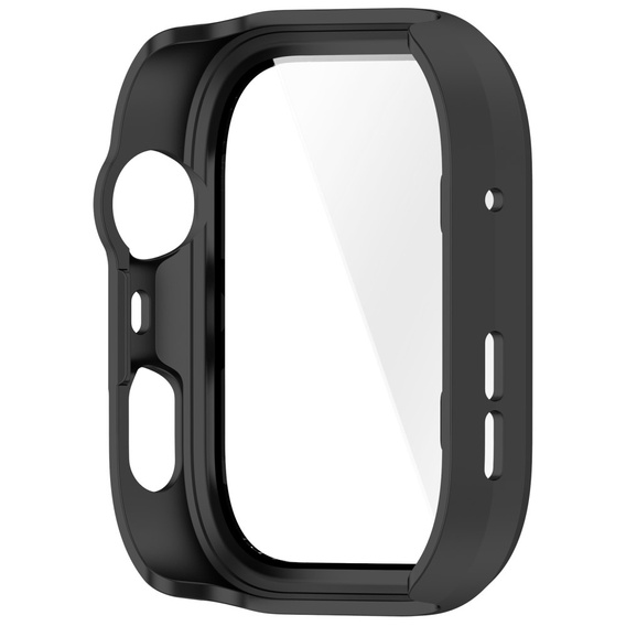 2w1 Etui z twardą ramką i szkłem hartowanym do Huawei Watch Fit 4 Pro - matowe czarne