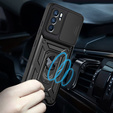 Etui pancerne do Oppo Reno 6 5G, CamShield Slide, czarne