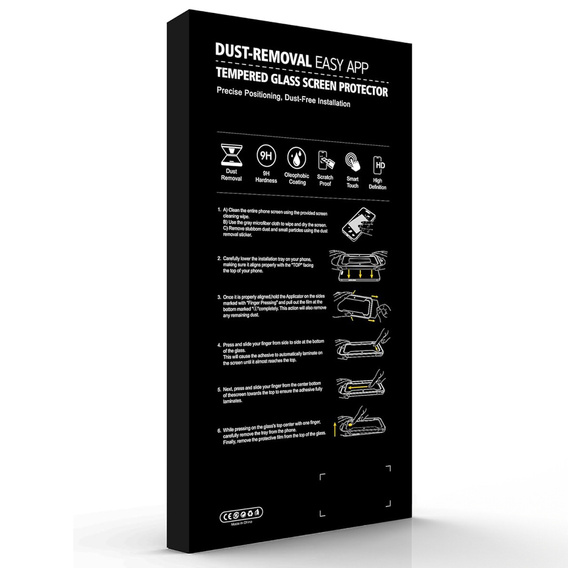 Szkło hartowane ERBORD z aplikatorem do iPhone 17 Pro