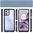 Etui do Motorola Moto G13 / G23, Fusion Hybrid, przezroczyste / czarne