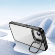 Etui do Iphone 16E, Kickstand Frame, przezroczyste / czarne