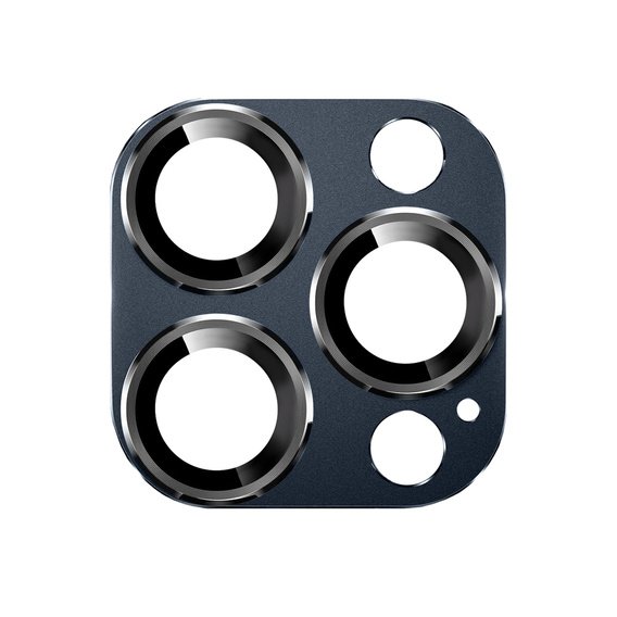 2x Szkło + szybka na aparat granatowa do iPhone 15 Pro Max, ERBORD Hartowane 9H/3D