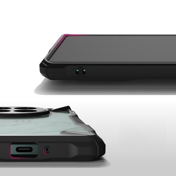 Etui Ringke Fusion X przezroczyste / czarne do OnePlus 12 5G