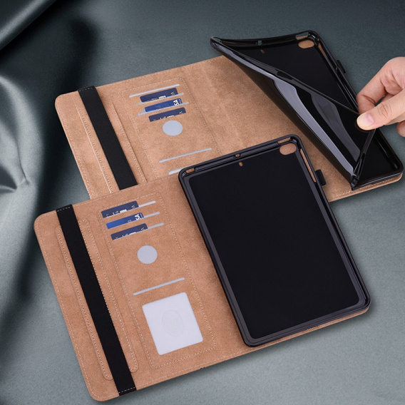 Etui do Lenovo Tab M10 Plus TB-X606F, Classic, z miejscem na rysik, zielone