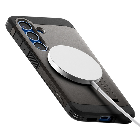 Etui Spigen Tough Armor Mag Gunmetal do Samsung Galaxy S25
