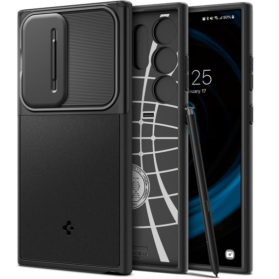 Etui Spigen do Samsung Galaxy S24 Ultra, Optik Armor, Czarne
