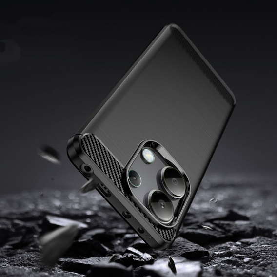 Etui Tech-Protect TPUCarbon do Xiaomi Redmi Note 13 4G, czarne
