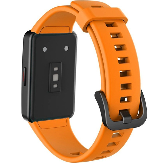 Pasek Silikonowy do Huawei Band 6 / Honor Band 6, Orange