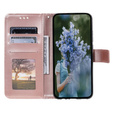 Etui z klapką do Samsung Galaxy A14 4G/5G, Mandala, różowe rose gold