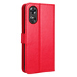 Etui z klapką do Oppo A17, Crazy Horse Wallet, czerwone