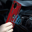 Etui pancerne do Samsung Galaxy A51, Nox Case Ring, czerwone