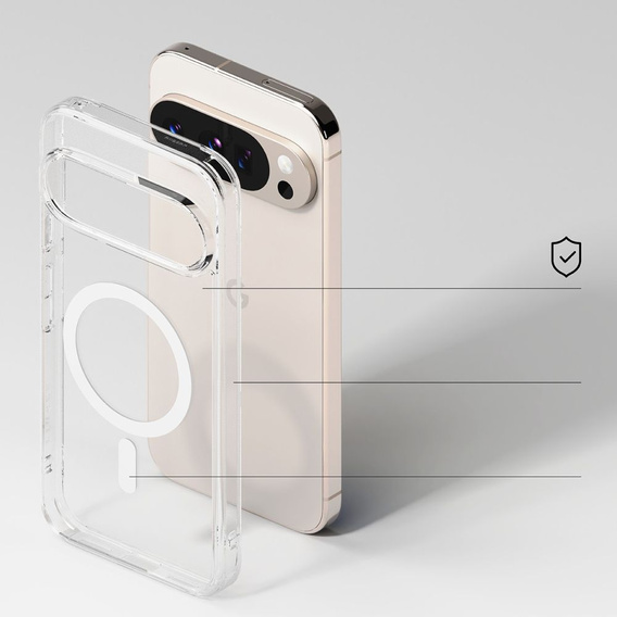 Etui Ringke do Google Pixel 10 Pro XL, Fusion MagSafe, przezroczyste