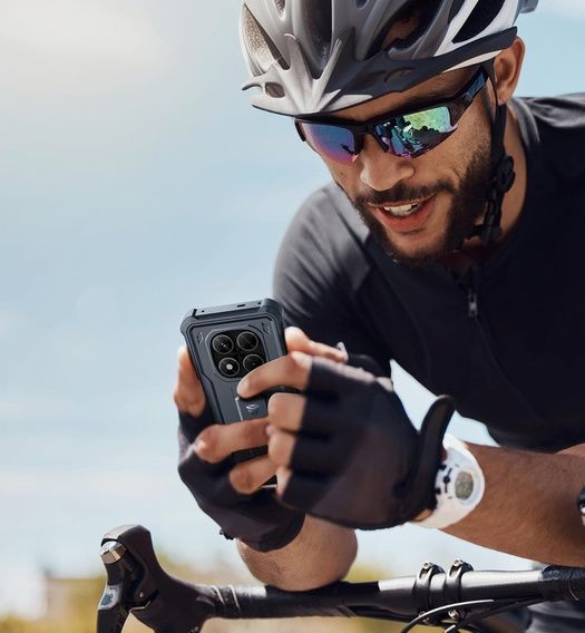 Pancerne etui Dexnor do Xiaomi Redmi Note 14 Pro 5G / POCO X7 5G z podstawką i osłoną kamery - niebieskie