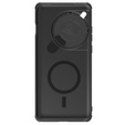 Etui do OnePlus 12 5G, pancerne Nillkin, CamShield Prop, do Magsafe, Czarne