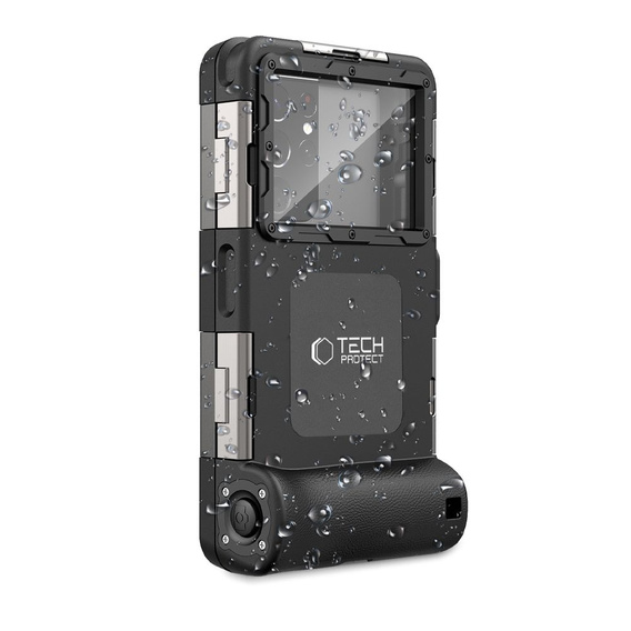 Uniwersalne Etui Wodoodporne na telefon IPX8, Tech-Protect, czarne