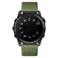 Pasek Silikonowy QuickFit do Garmin Fenix 26mm, Zielony / Czarny