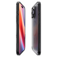 Etui z MagSafe Spigen do iPhone 16 Pro, Ultra Hybrid "T", matowe przezroczyste / czarne + Szkło