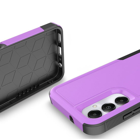 Etui pancerne do Samsung Galaxy A05s 4G, Dual Shockproof, fioletowe