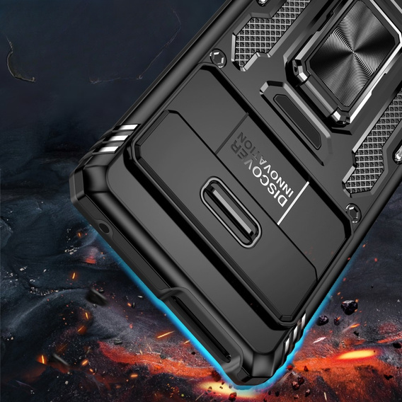 Etui pancerne do Google Pixel 7a, CamShield Slide, czarne