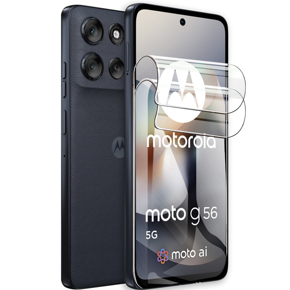 2x Folia Hydrożelowa ERBORD do Motorola Moto G56 5G – niewidoczna, ale skuteczna tarcza
