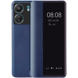 Etui do Xiaomi Redmi 13C / Poco C65, z klapką Side View, niebieskie