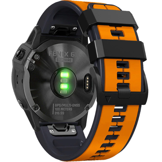 Pasek Silikonowy do Garmin Fenix 26mm, Orange